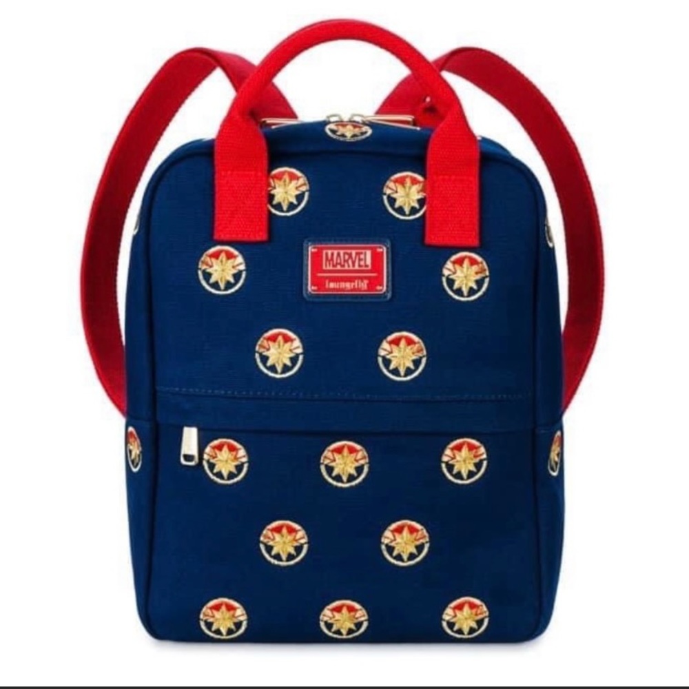 Disney‎ Loungefly Captain Marvel Canvas Backpack